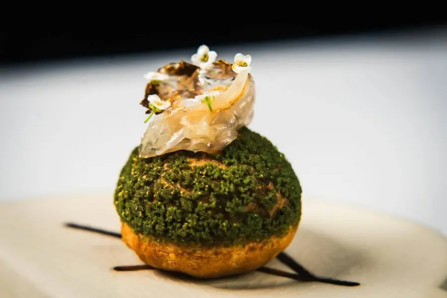 Pastry with flowers
