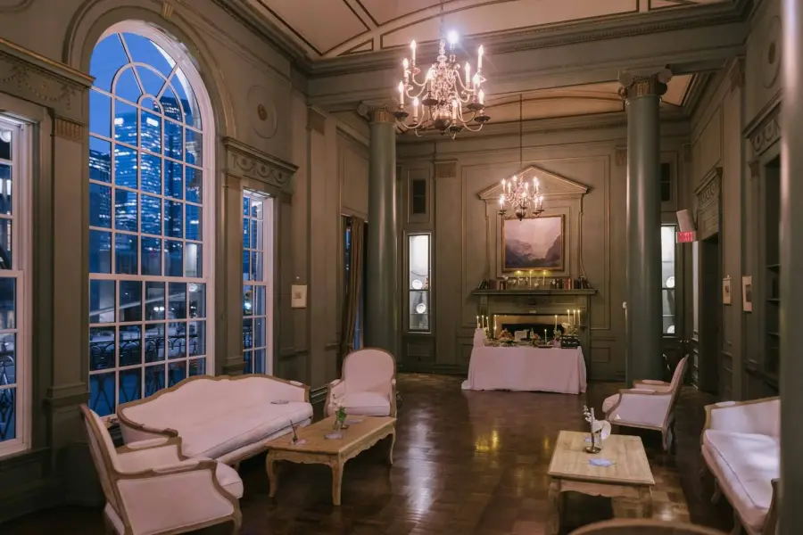 Room with chandeliers and classic furniture