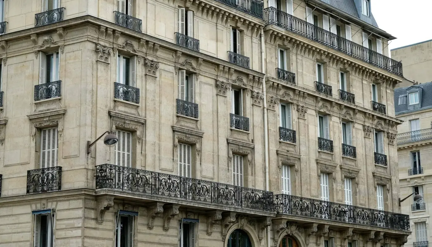 Ornate Parisian apartment building