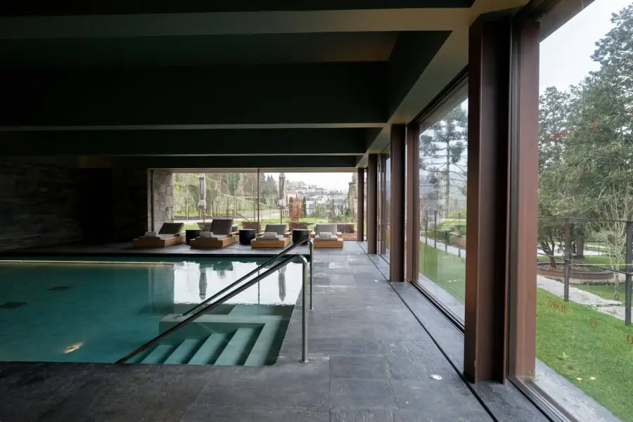 Pool with loungers